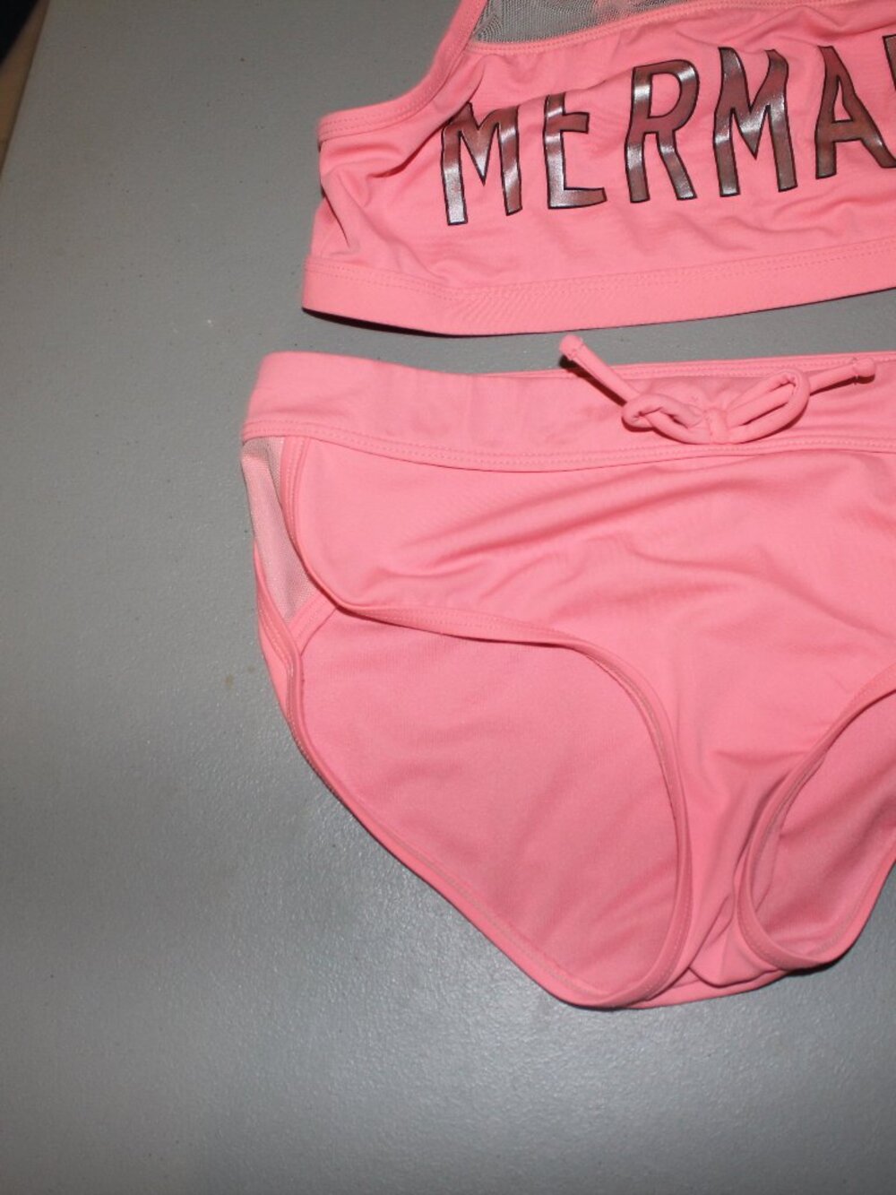 Orange 2 Pcs Justice Bikini Swimsuit Size 14